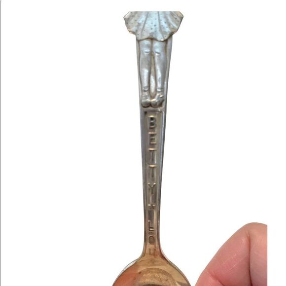 Vintage 1930s Betty Lou Carlton Silver Plate Souvenir Spoon Serving Flatware - Picture 12 of 15